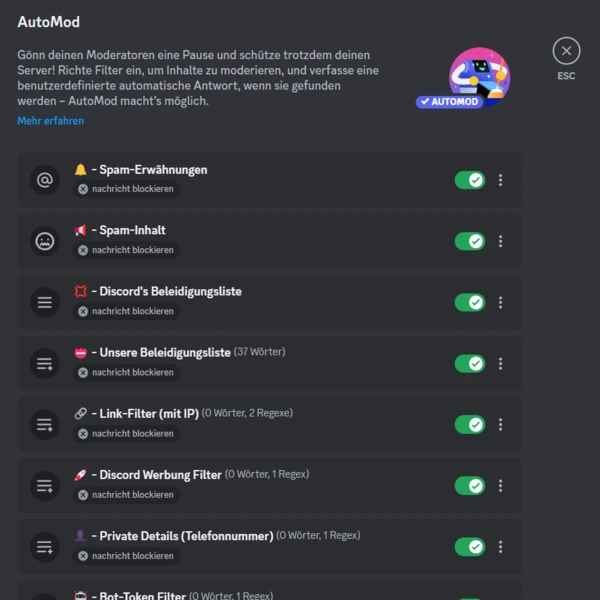 Discord Security Bot - Bl4cklist ~ Deutscher Gaming-& Tech Discord-Server